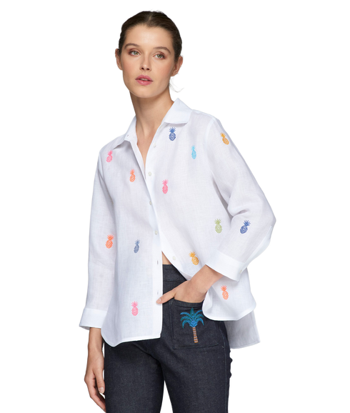 Poline Shirt - White Linen