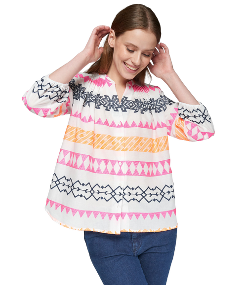 Drew Blouse - Neon Embroidery