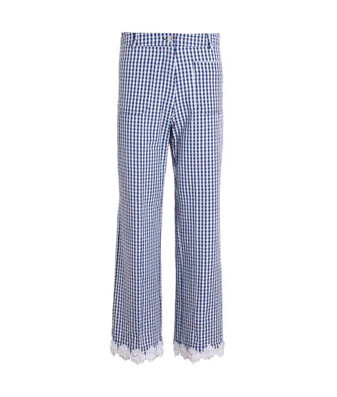 Gingham Trouser - Blue