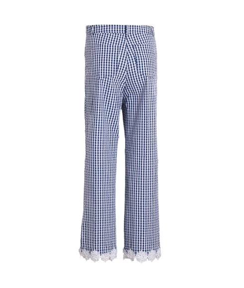 Gingham Trouser - Blue