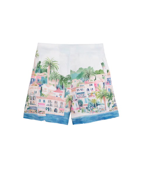 Puerto Banus Print Shorts - Blue