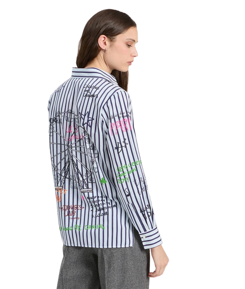 Striped Shirt - Navy/White