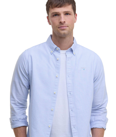 Striped Oxtown Tailored Shirt - Sky Blue