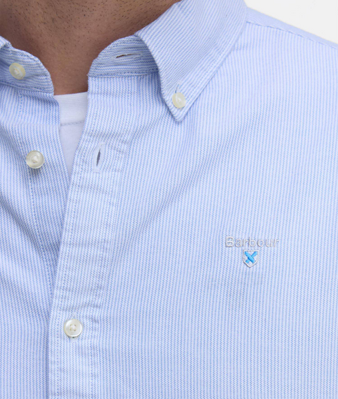 Striped Oxtown Tailored Shirt - Sky Blue