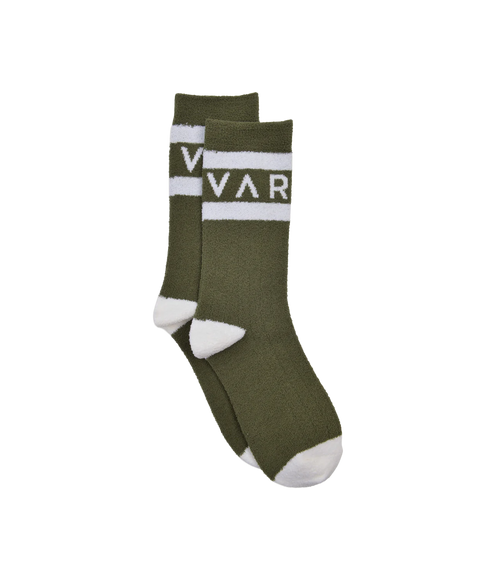Spencer Sock - Dark Olive/Egret