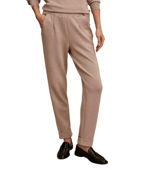 Rolled Scuff Pant - Taupe Marl