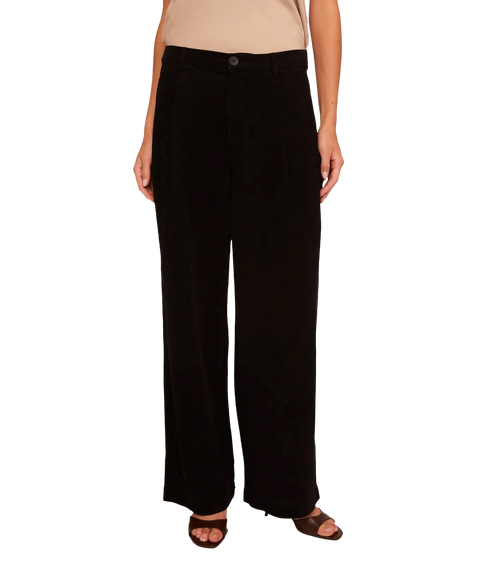 Elongated Tuck Pant - Black