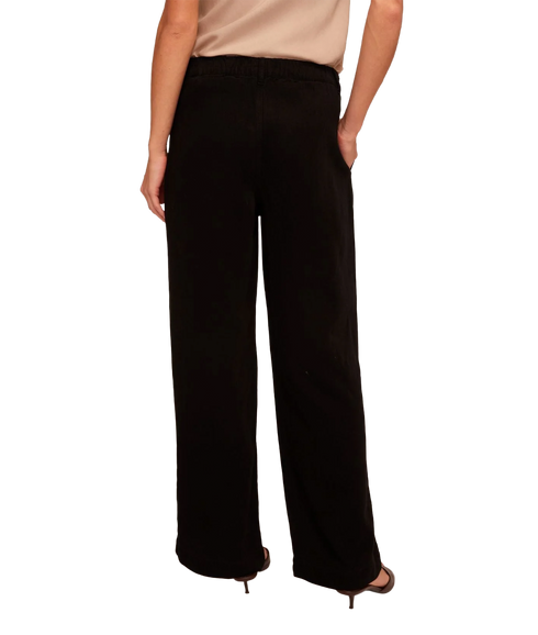 Elongated Tuck Pant - Black