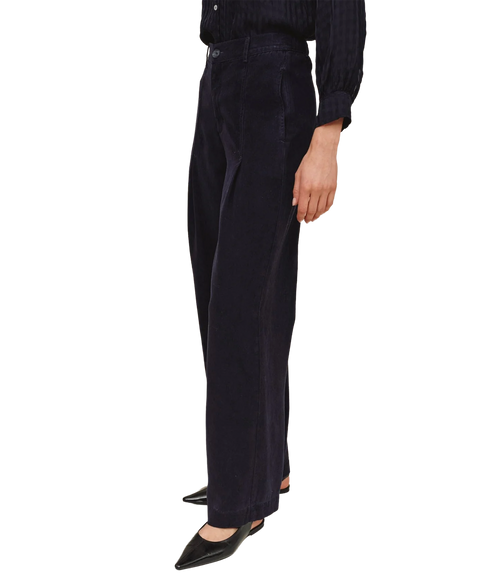 Elongated Tuck Pant - Twilight