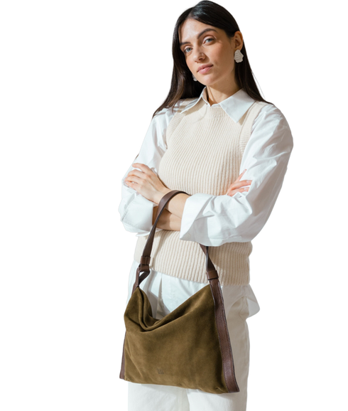 Shoulder Bag Biba Beaver - Khaki