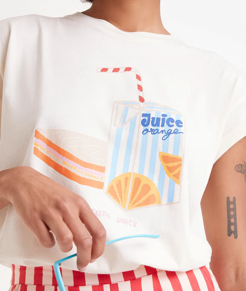Juice Box T-Shirt - Ecru