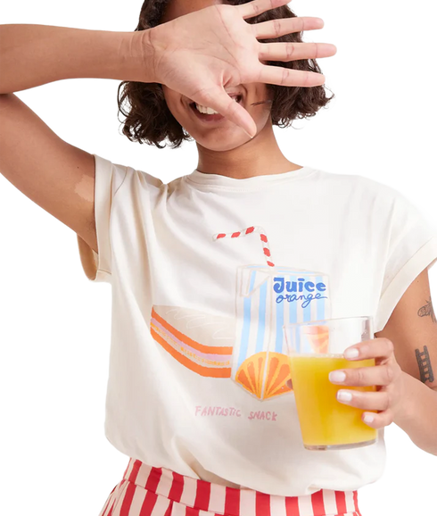 Juice Box T-Shirt - Ecru