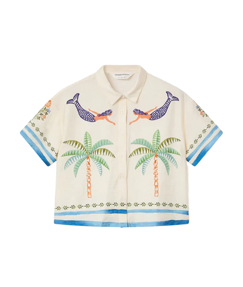 Shirt - Palm & Mermaid