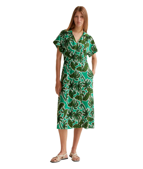 Midi Dress - Palm Tree