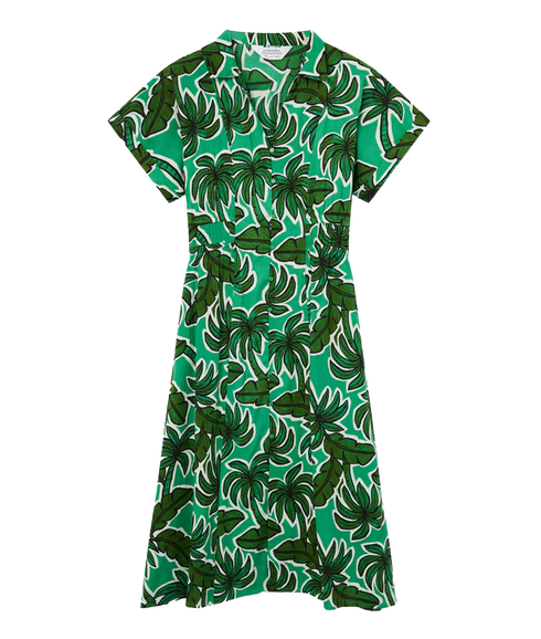 Midi Dress - Palm Tree