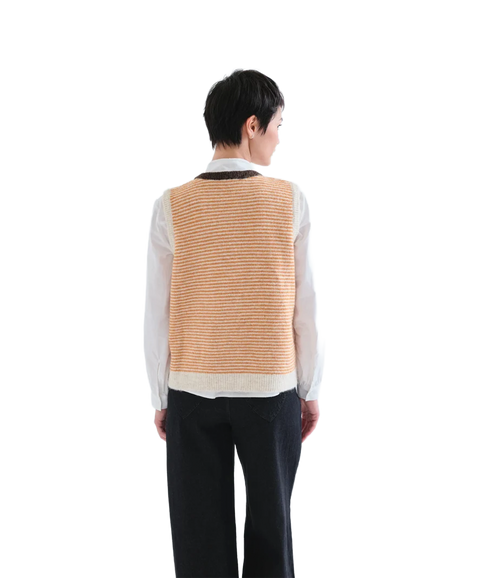 Stripe Knit Waistcoat - Stripes