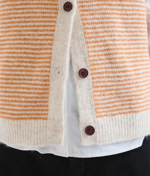 Stripe Knit Waistcoat - Stripes