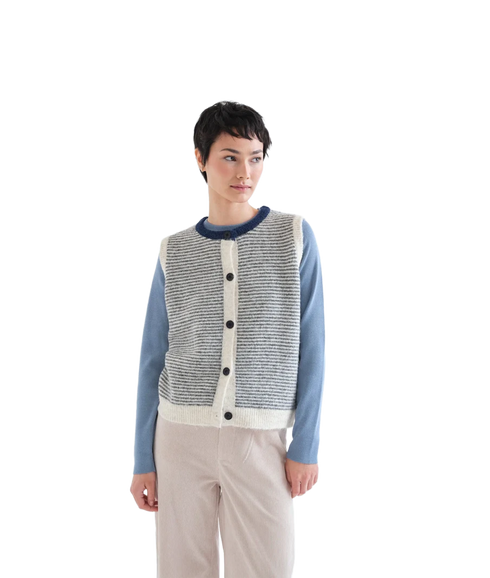 Stripe Knit Waistcoat - Stripes