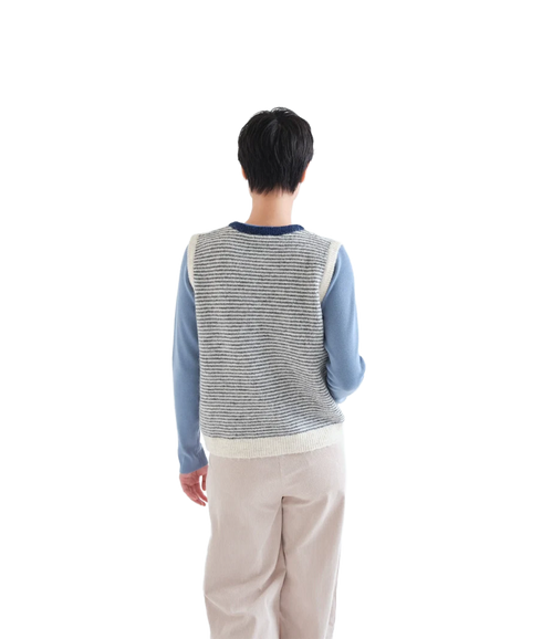 Stripe Knit Waistcoat - Stripes
