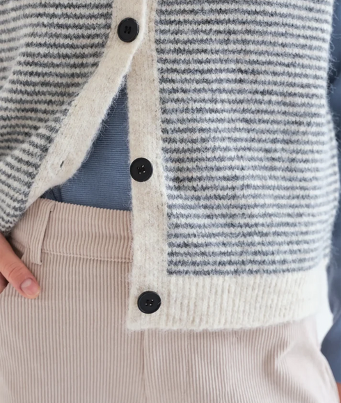 Stripe Knit Waistcoat - Stripes