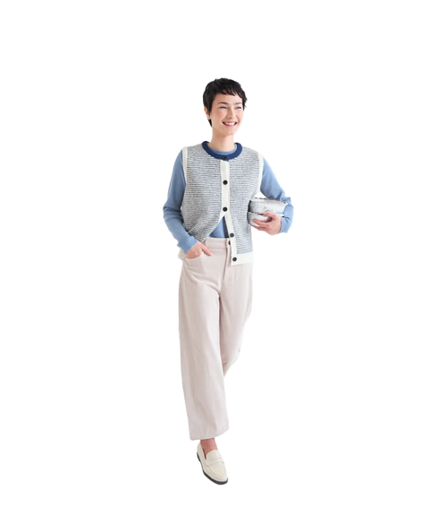 Stripe Knit Waistcoat - Stripes