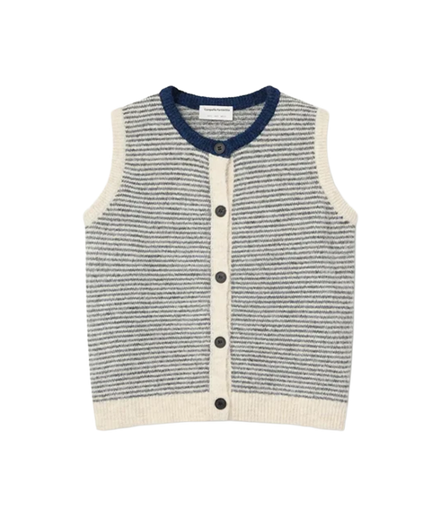 Stripe Knit Waistcoat - Stripes