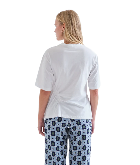 Cinched Waist T-Shirt - White