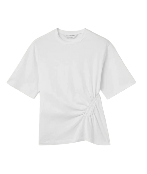 Cinched Waist T-Shirt - White