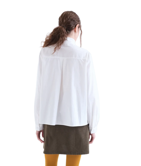 Neck Tie Shirt - White