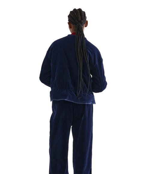 Quilted Jacket - Navy Blue