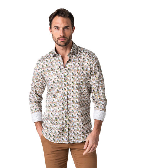 Lento Shirt - White/Champagne