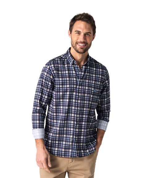 Obvio Shirt - Navy Check