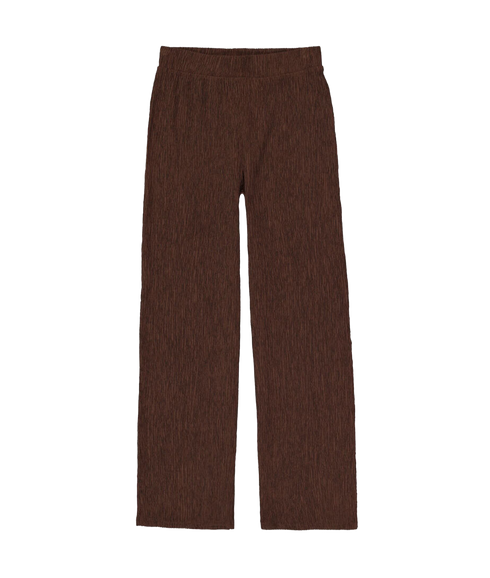 Lightweight Plissee Trousers - Brown