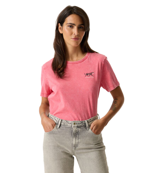Tiger Print Tee - Rose Garden