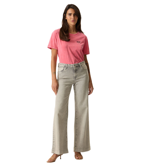 Tiger Print Tee - Rose Garden