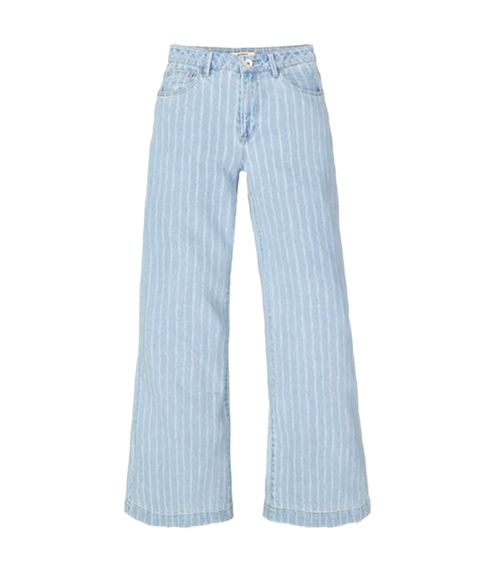 Stripe Denim Jean - Blue