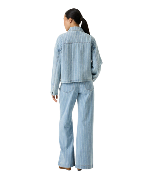 Stripe Denim Jean - Blue