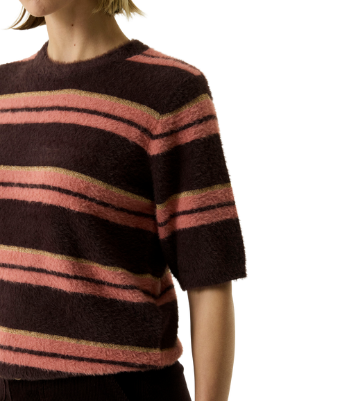 Stripe Short Sleeve Jumper - Hazel Bloom