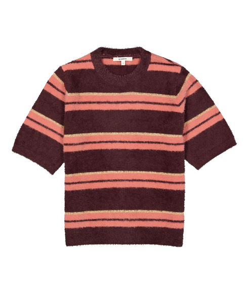 Stripe Short Sleeve Jumper - Hazel Bloom