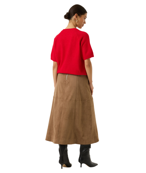 A Line Skirt - Soft Taupe