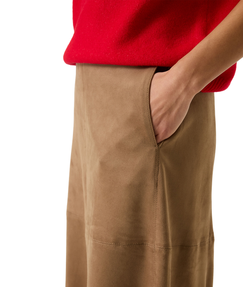 A Line Skirt - Soft Taupe