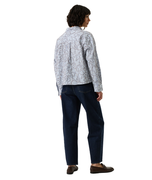 Striped Blouse - Breeze Blue