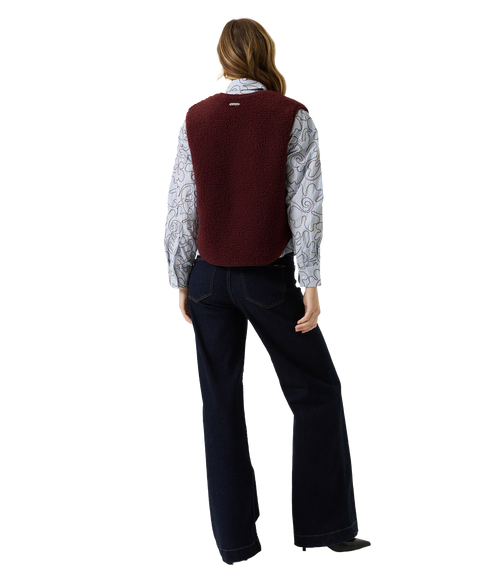 Teddy Vest - Rosewood