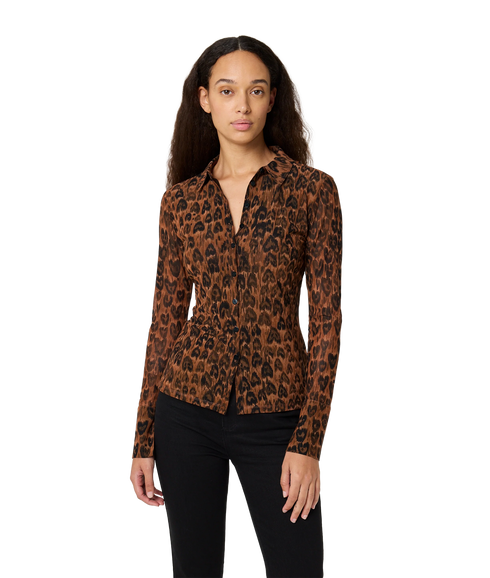 Kevis Blouse - Burnt Sugar/Black