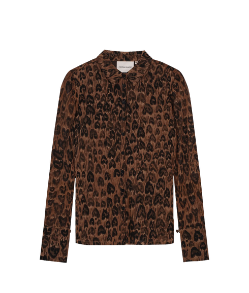 Kevis Blouse - Burnt Sugar/Black