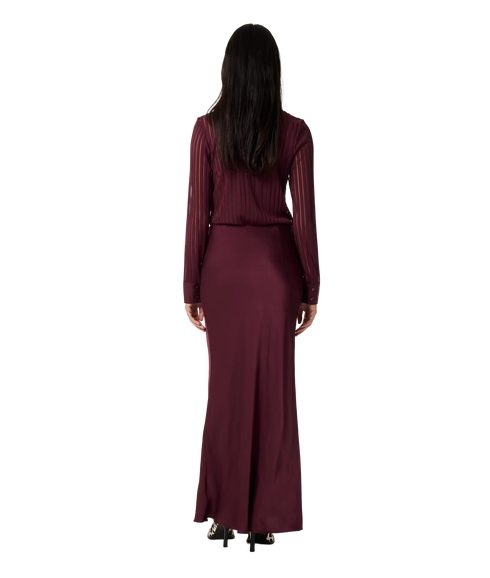 Georgia Blouse - Deep Burgundy