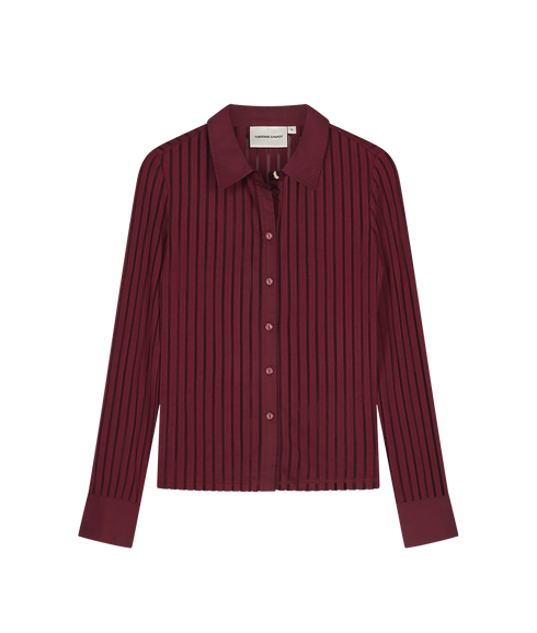 Georgia Blouse - Deep Burgundy