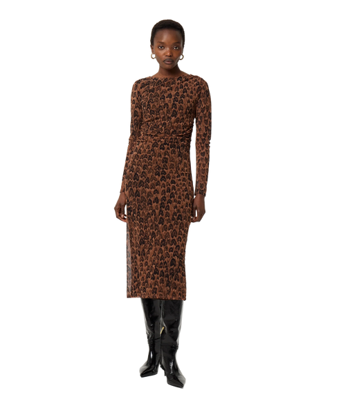 Ashley Dress - Burnt Sugar/Black