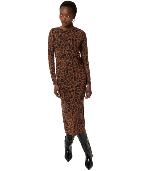 Ashley Dress - Burnt Sugar/Black