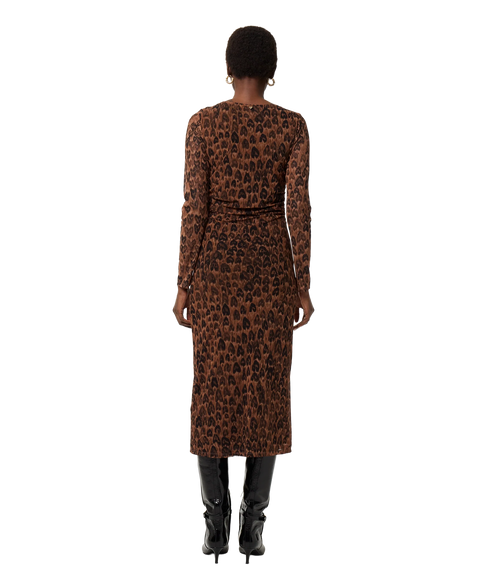 Ashley Dress - Burnt Sugar/Black